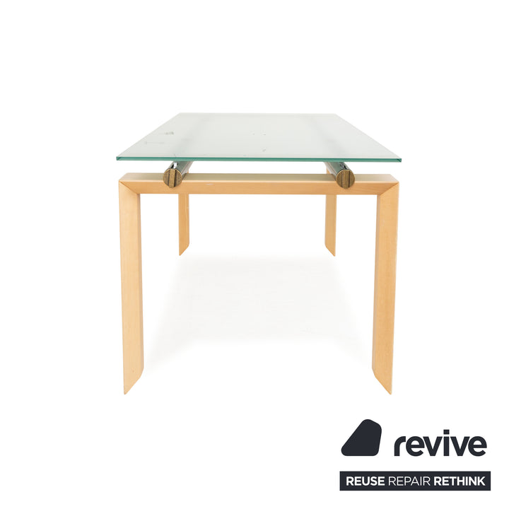 DESALTO Stilt Glass Dining Table Blue Dining Room 200 x 85 x 77 cm