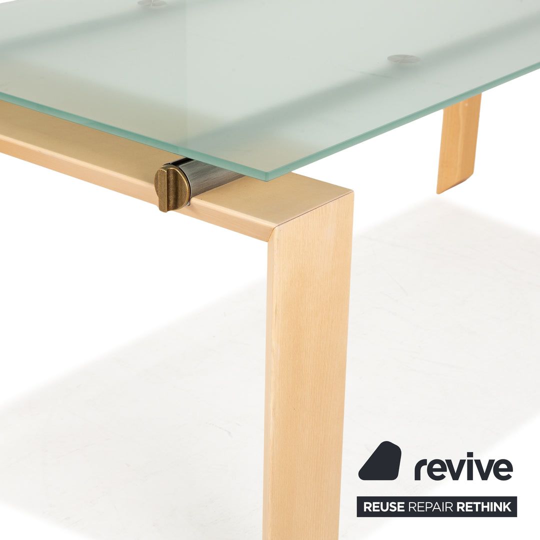 DESALTO Stilt Glas Esstisch Blau Esszimmer 200 x 85 x 77 cm