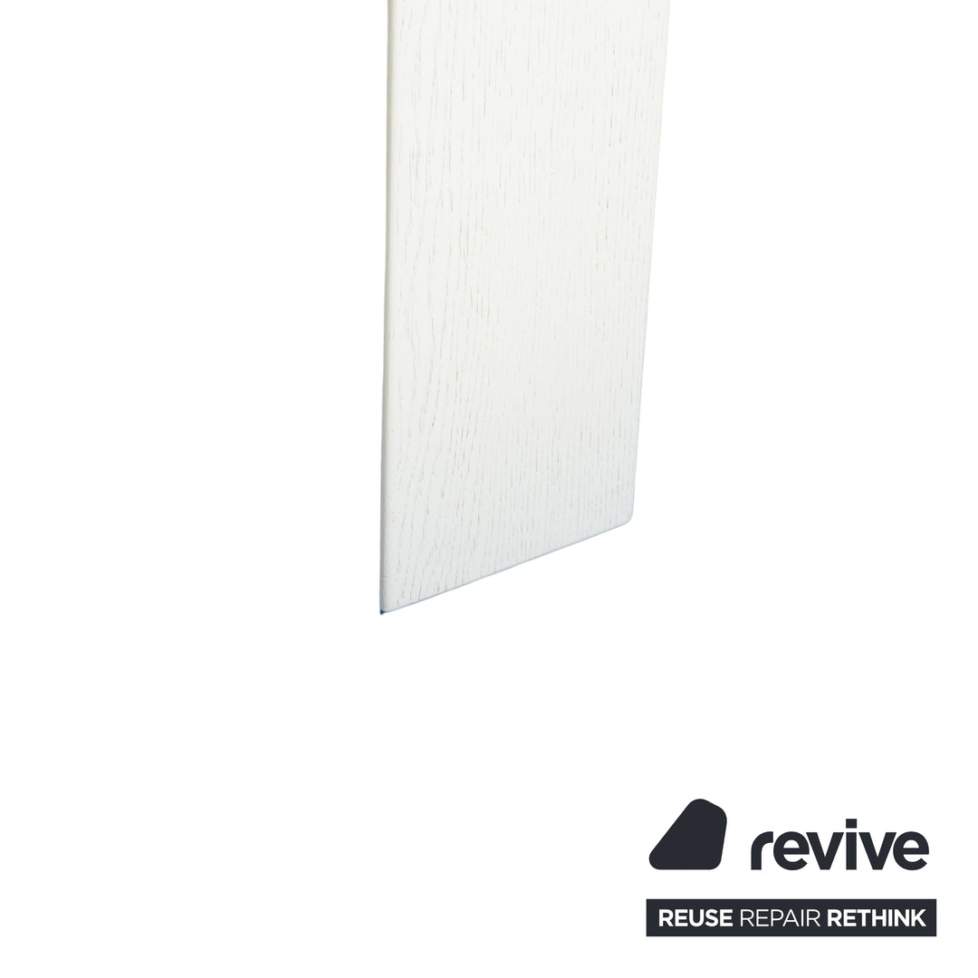Desalto Stilt Glass Dining Table White Extendable 200/300 x 75 x 85cm