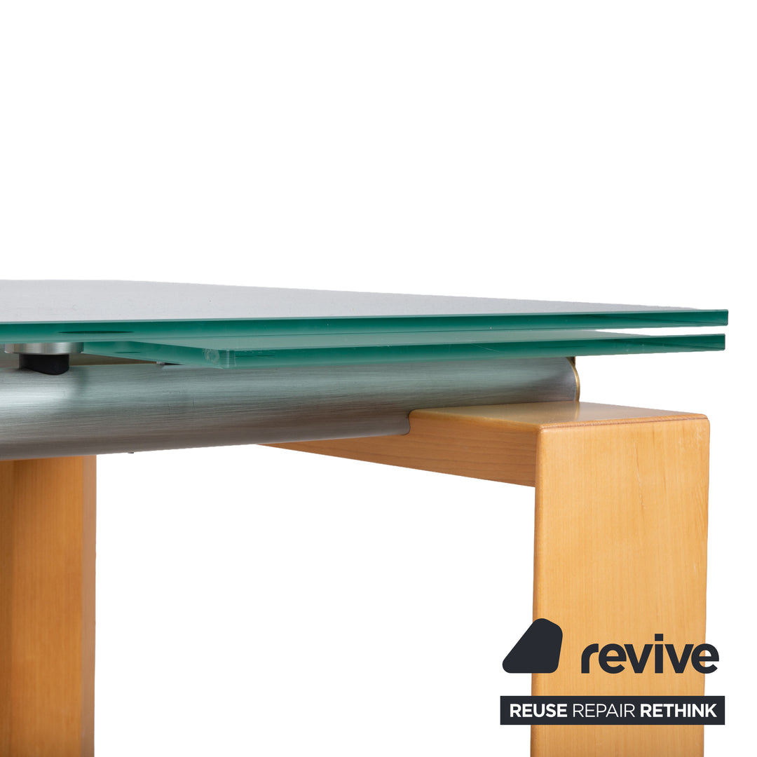 Desalto Stilt Holz Esstisch Glas manuelle Funktion