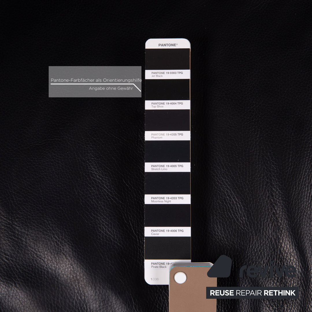 Canapé fonctionnel 2 places Designo Flyer en cuir noir