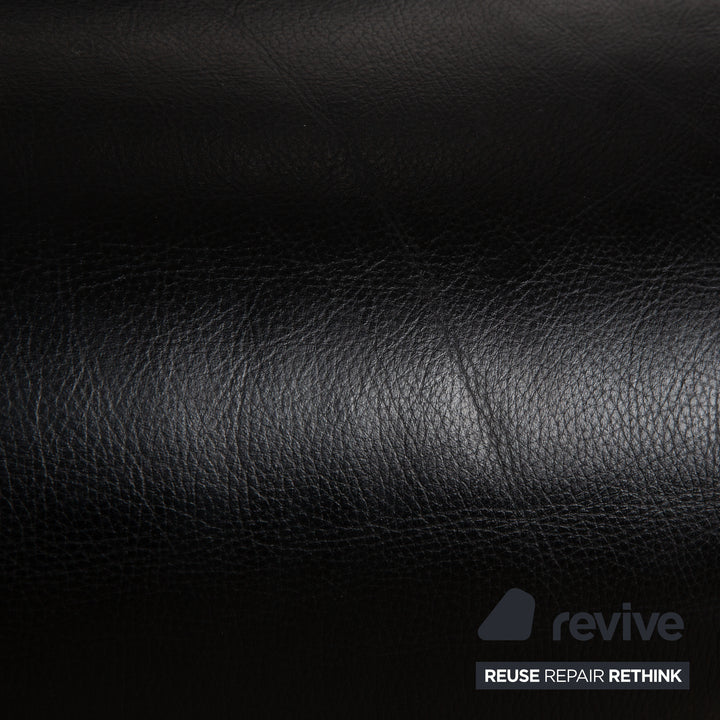 Designo Leather Armchair Black Manual Function