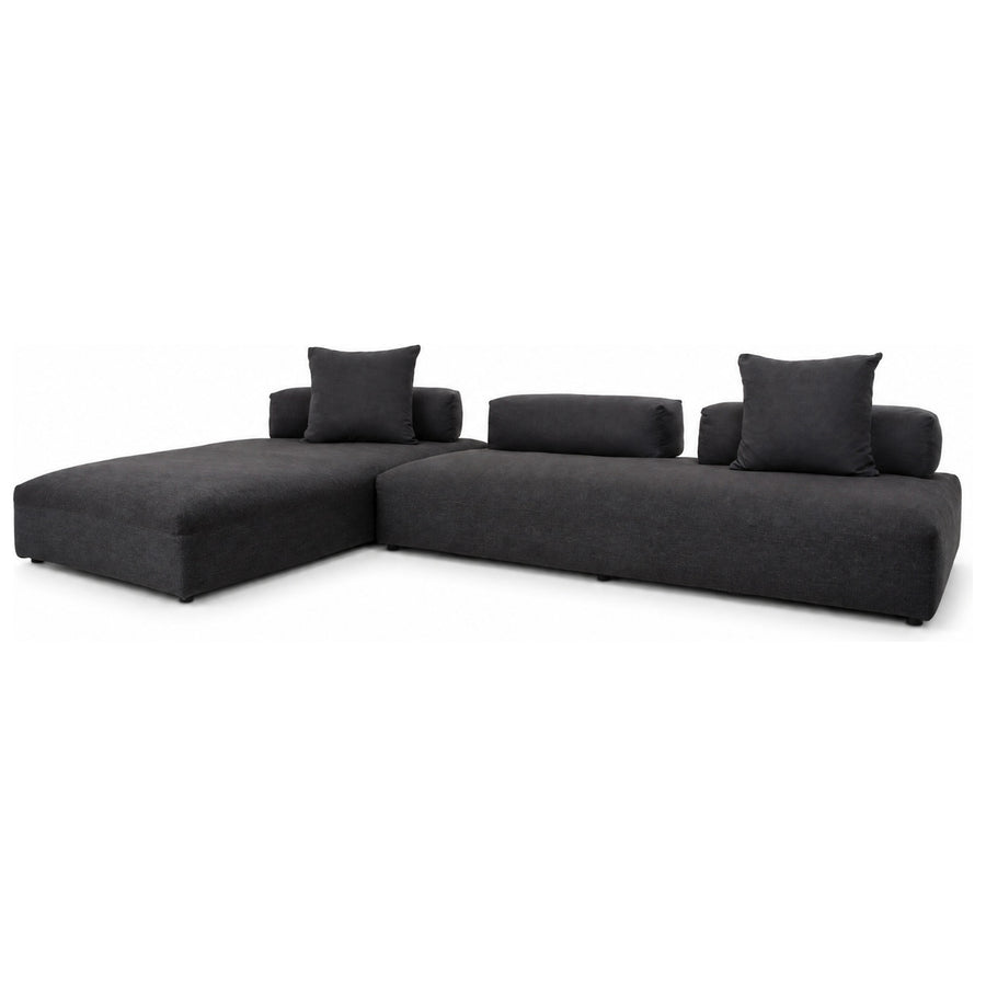 Désirée Italia Monopoli Stoff Ecksofa Couch Grau
