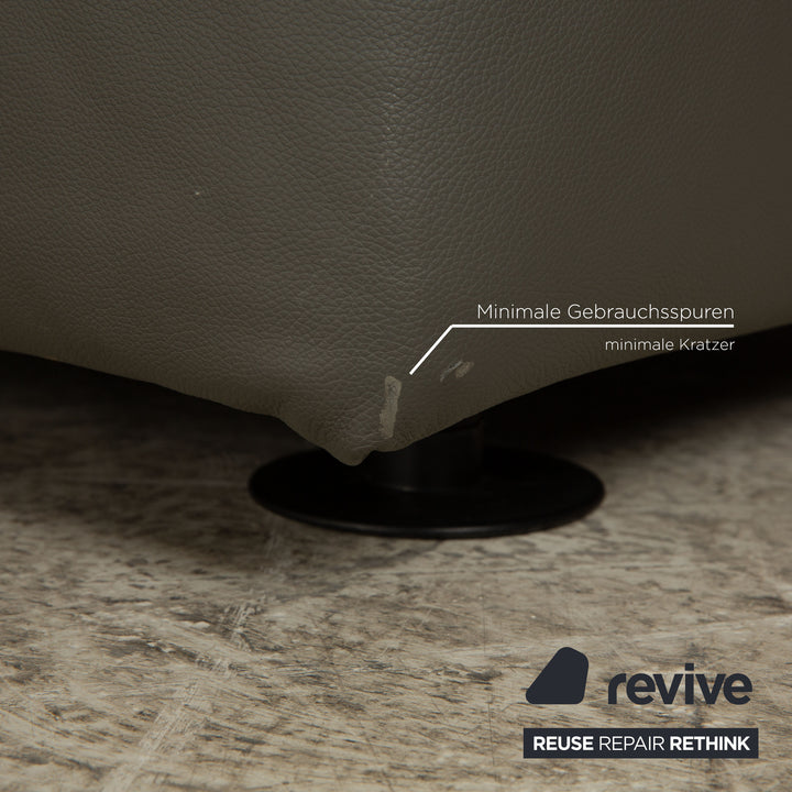 désirée Leder Ecksofa Grau Sofa Recamiere Links Couch