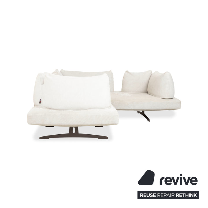 Désirée Lovely Day Stoff Ecksofa Creme Beige Weiß Sofa Couch Modular