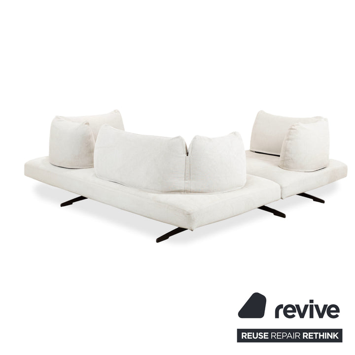 Désirée Lovely Day Stoff Ecksofa Creme Beige Weiß Sofa Couch Modular