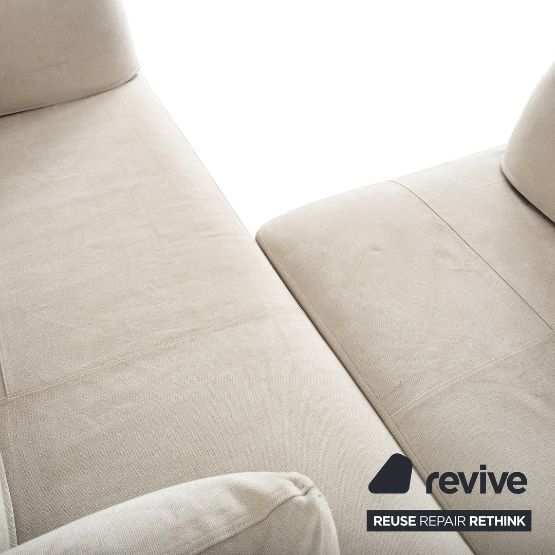 Désirée Lovely Day Stoff Ecksofa Creme Beige Weiß Sofa Couch Modular