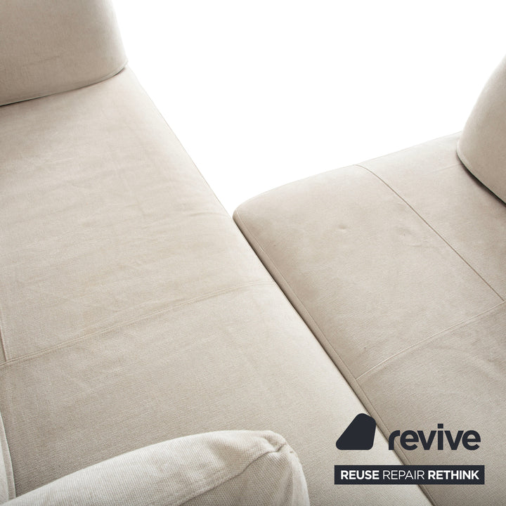 Désirée Lovely Day Stoff Ecksofa Creme Beige Weiß Sofa Couch Modular