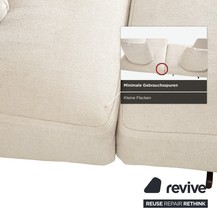 Désirée Lovely Day Stoff Ecksofa Creme Beige Weiß Sofa Couch Modular