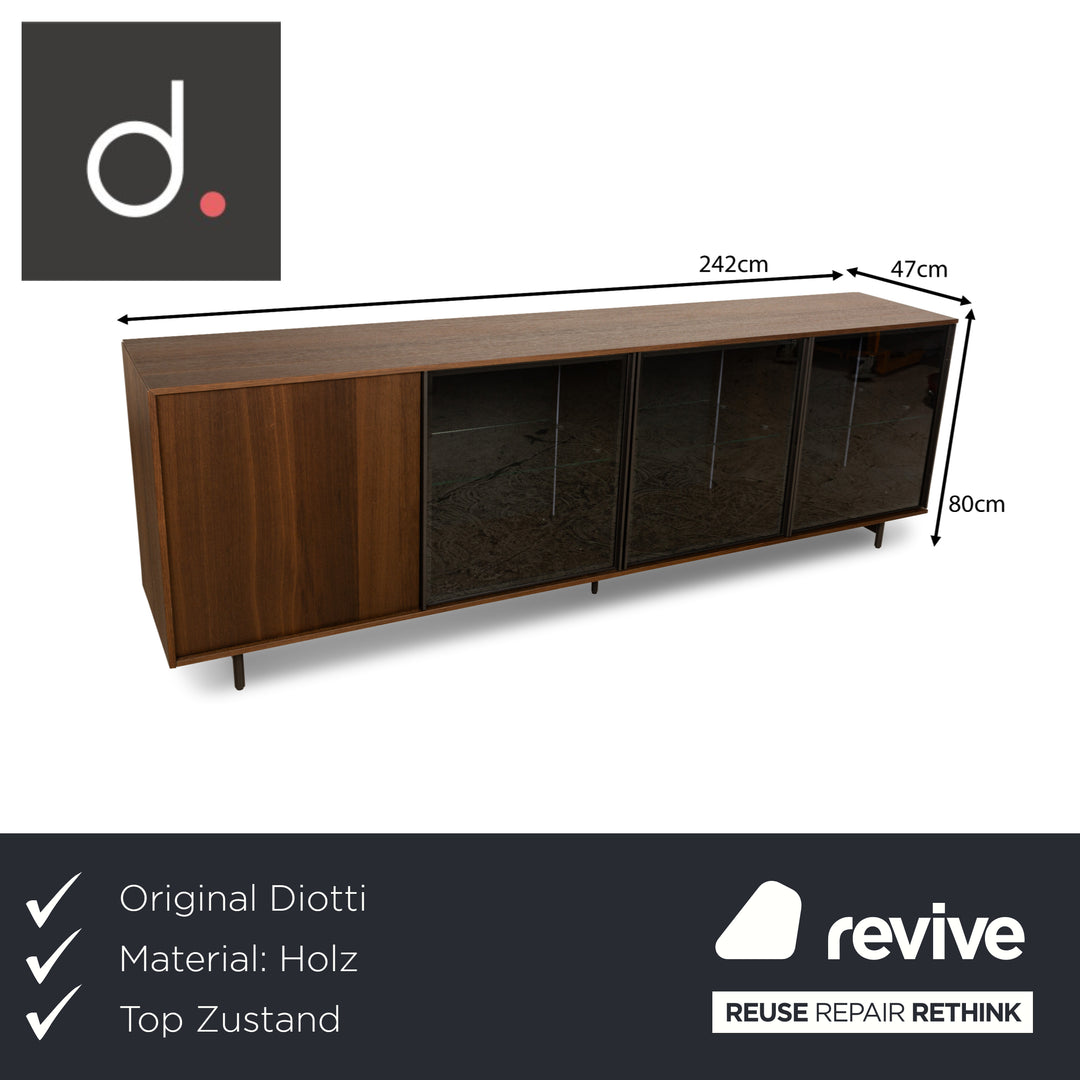 Diotti wooden sideboard brown