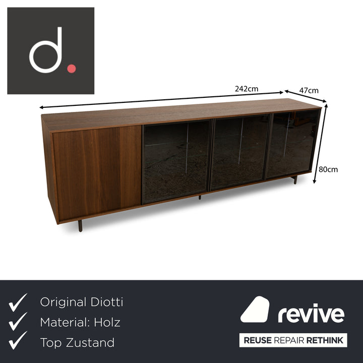 Diotti Holz Sideboard Braun