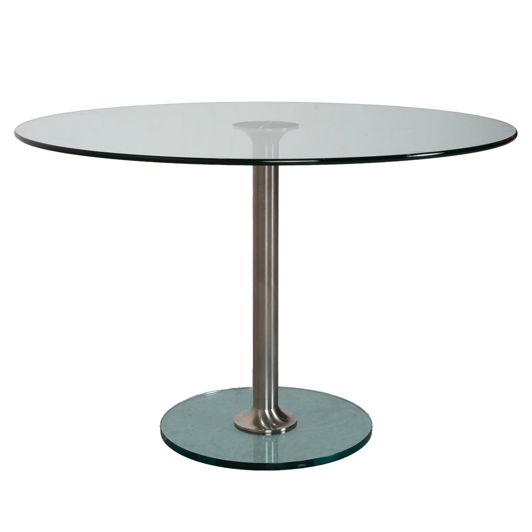 Draenert 1010 Lift Glas Esstisch Silber