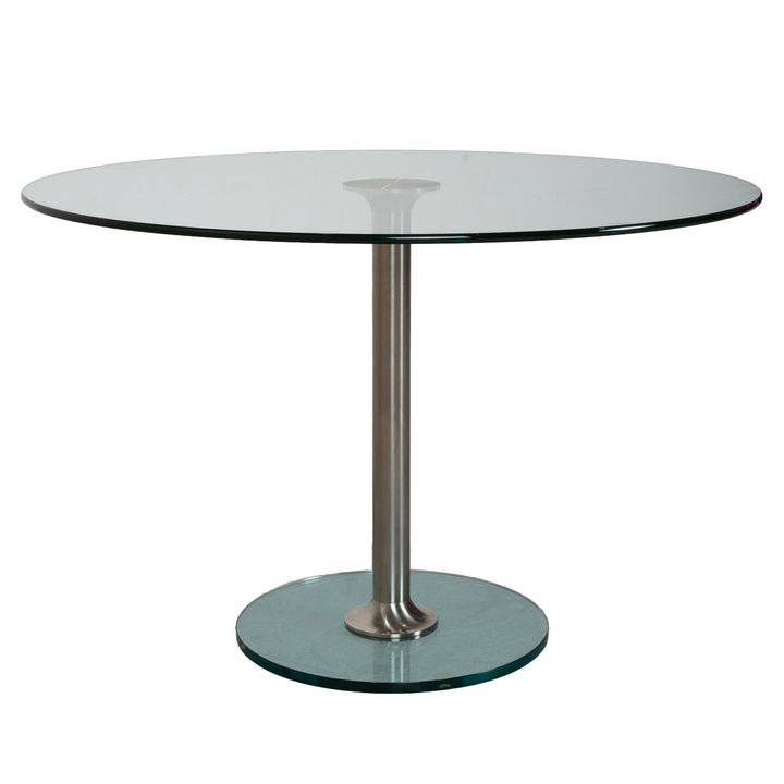 Draenert 1010 Lift Glas Esstisch Silber