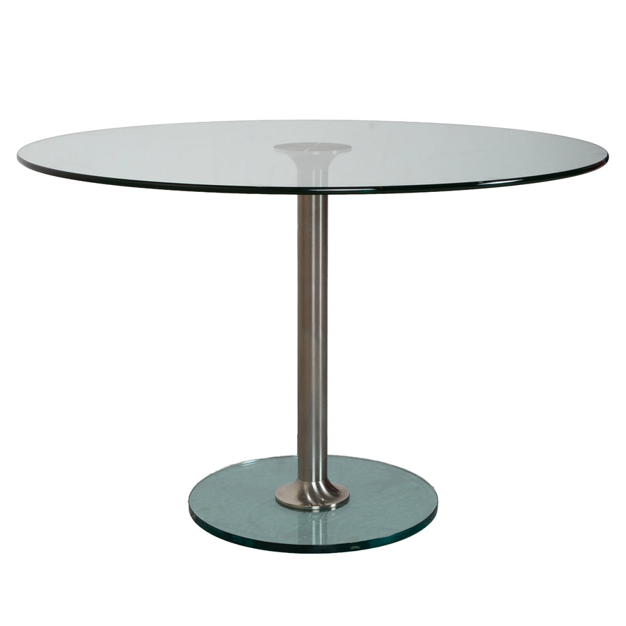 Draenert 1010 Lift Glas Esstisch Silber