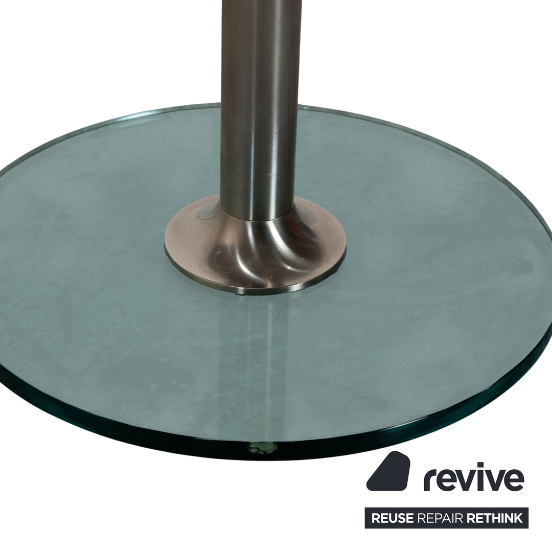 Draenert 1010 Lift Glas Esstisch Silber