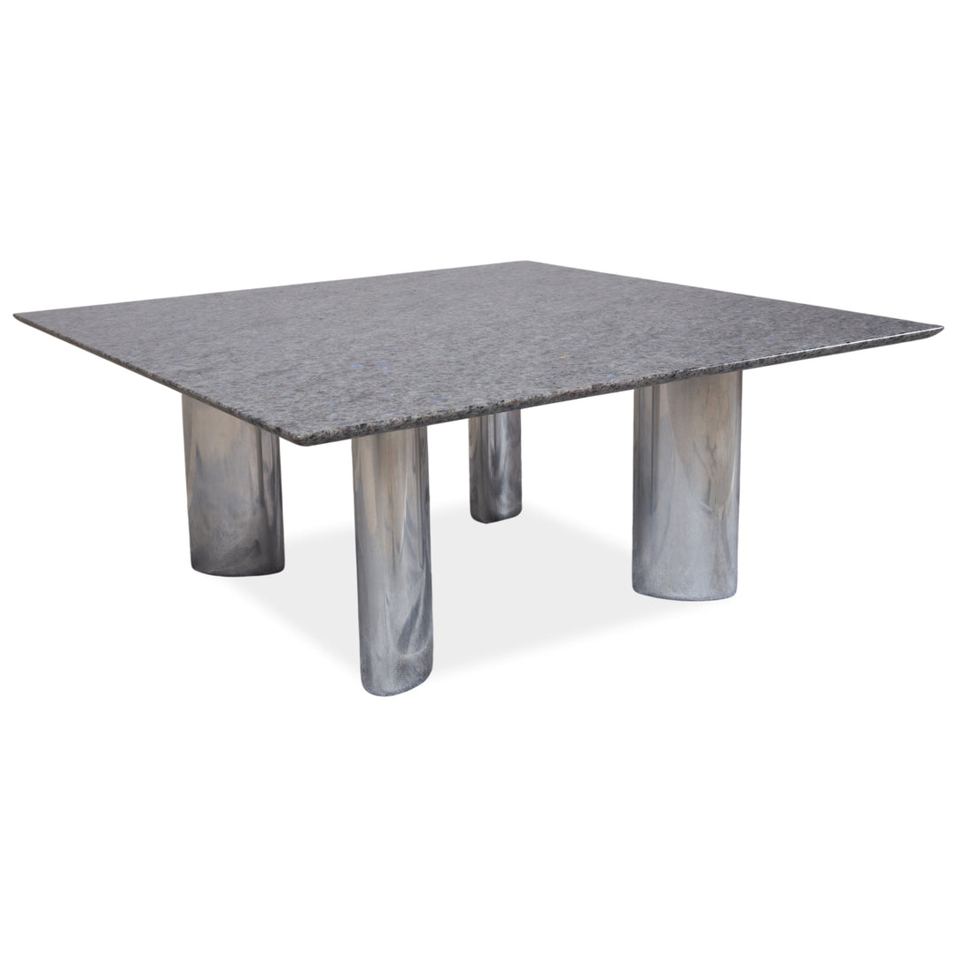 Draenert 1226 Granit Couchtisch Edelstahl Grau Stein