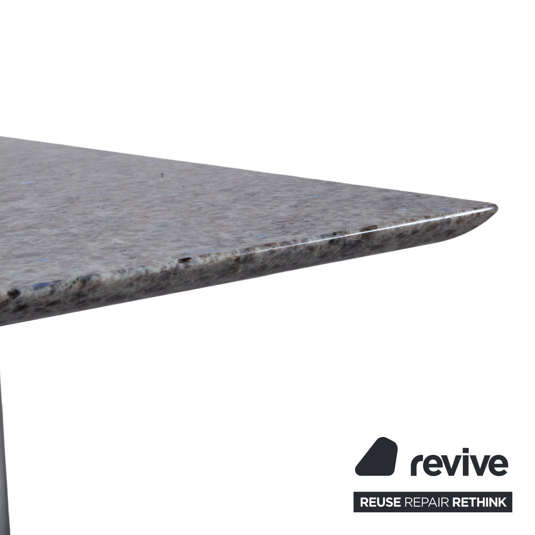 Draenert 1226 Granit Couchtisch Edelstahl Grau Stein
