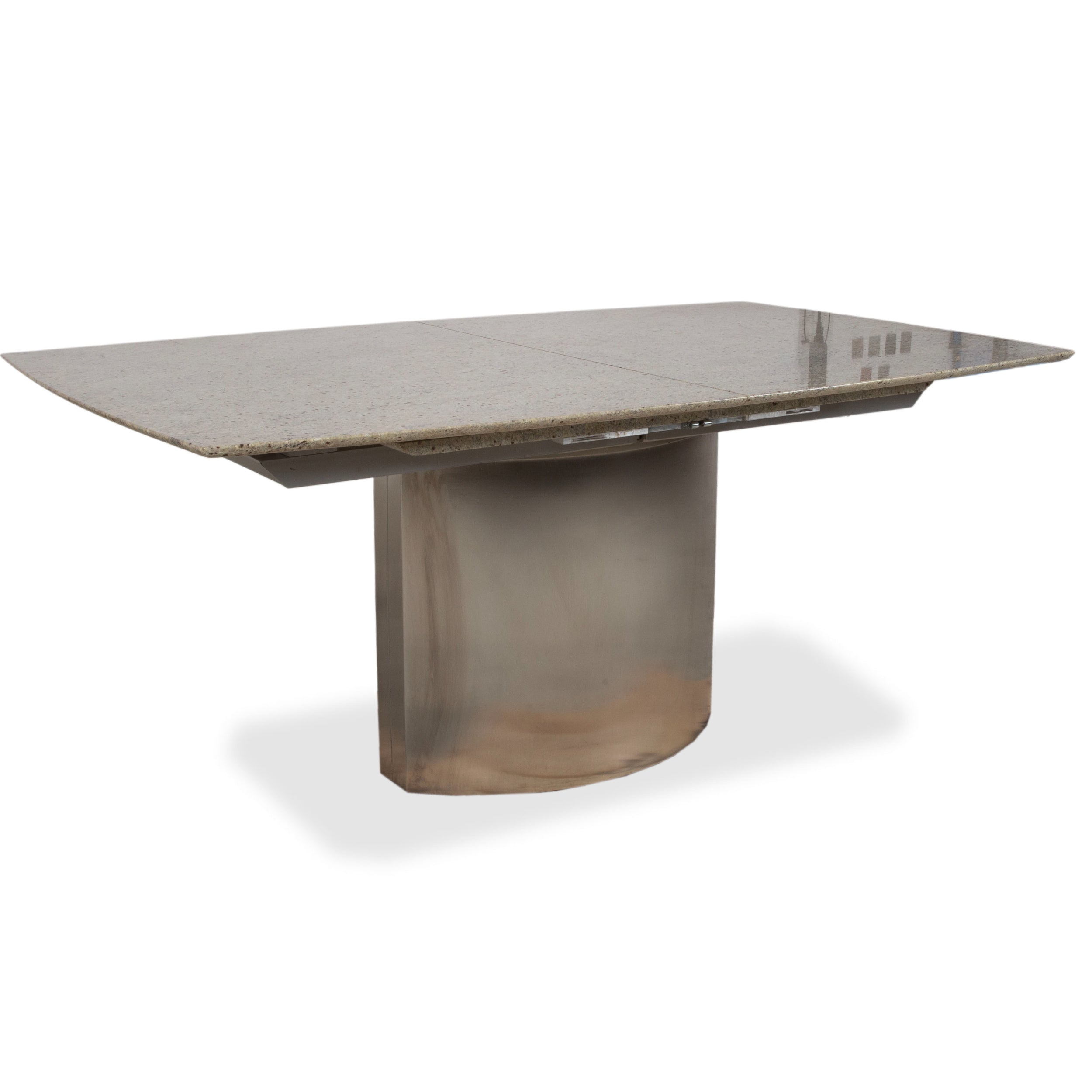 Draenert 1226 granite dining table stainless steel manual extension function