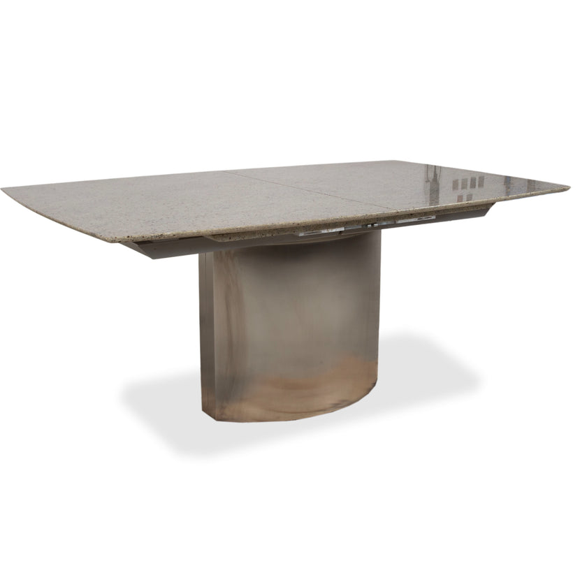 Draenert 1226 granite dining table stainless steel manual extension function
