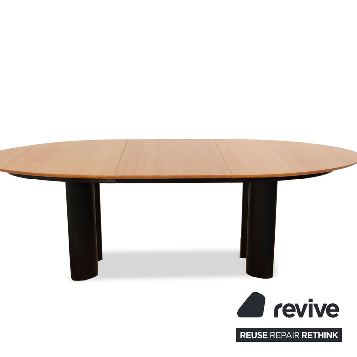 Draenert 1226 table à manger en bois marron noir fonction extensible 170/230 x 74 x 104