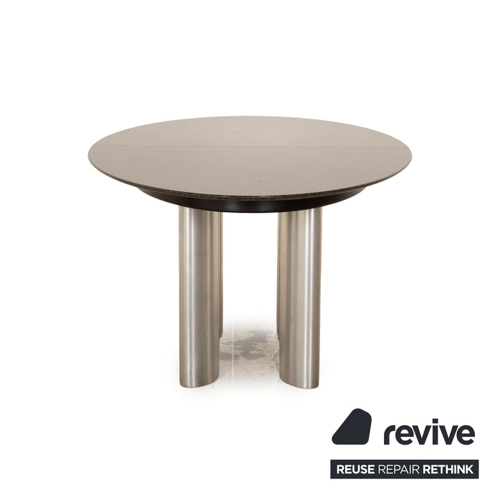 Draenert 1226 Nero Assoluto granite dining table black extendable function 170/270 x 73 x 105
