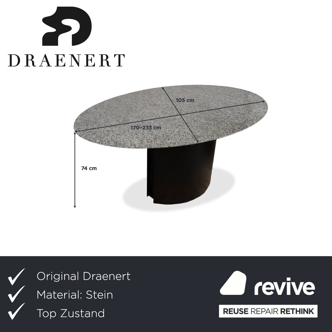 Draenert 1226 Stein Esstisch Grau Ausziehfunktion Esszimmer