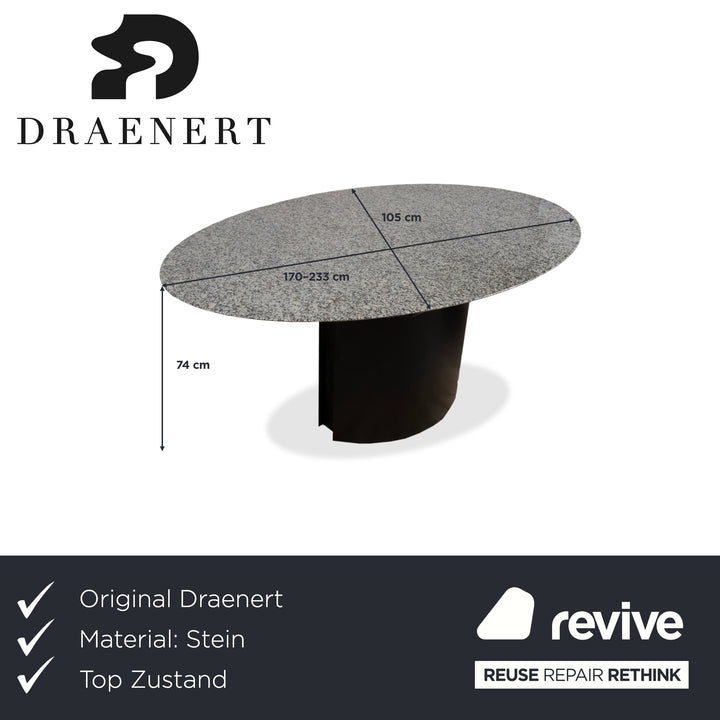 Draenert 1226 Stein Esstisch Grau Ausziehfunktion Esszimmer