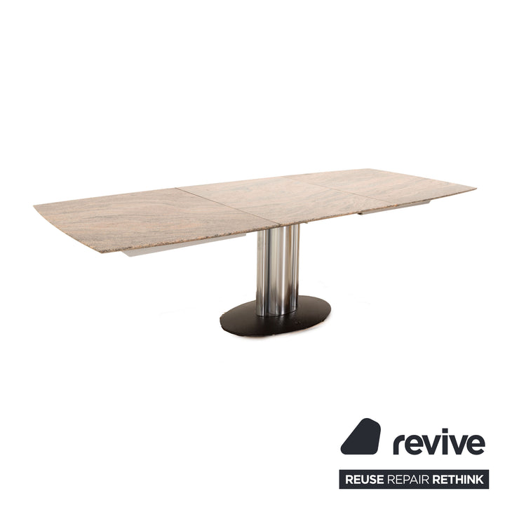 Draenert Adler 1 granite dining table gray manual extension function 170/250 x 75 x 105 cm
