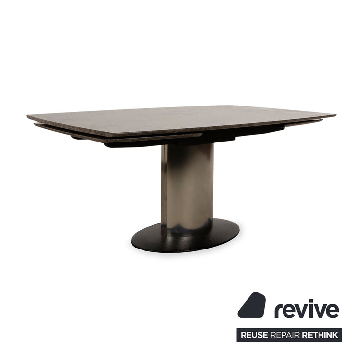 Draenert Adler 1 Stone Labrador Antico Table à manger extensible gris