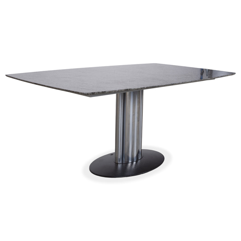 Draenert Adler 1224 Granite Dining Table Grey Silver 170 x 105 cm