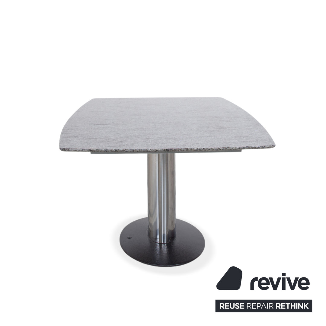 Draenert Adler 1224 Granite Dining Table Grey Silver 170 x 105 cm