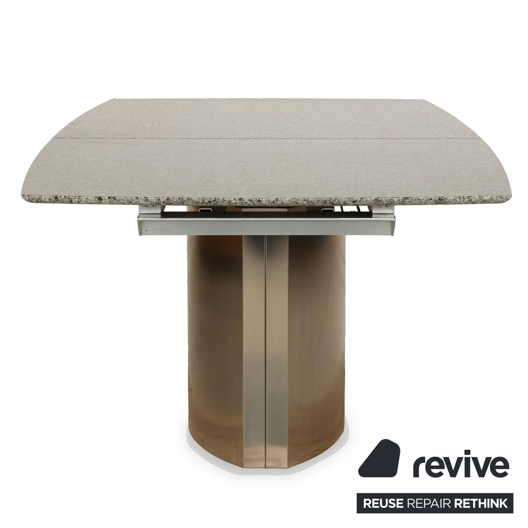 Table à manger extensible en pierre granit gris Draenert Adler 1224, 210-255 x 75 x 105 cm