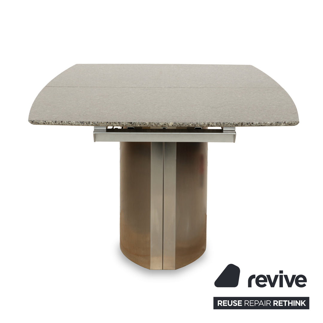 Draenert Adler 1224 Stone Dining Table Granite Grey Extendable 210-255 x 75 x 105cm