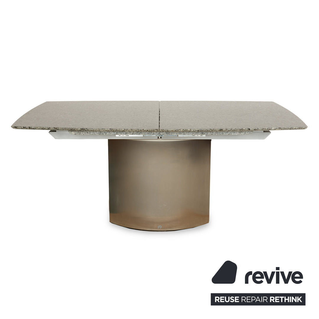 Table à manger extensible en pierre granit gris Draenert Adler 1224, 210-255 x 75 x 105 cm