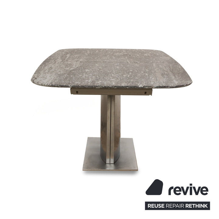 Draenert Adler 2 Nr. 1224 Granit Esstisch Grau Ausziehfunktion 190-270 x 105 x 74 cm