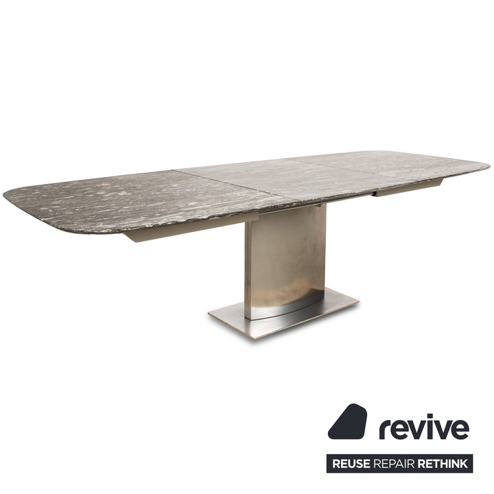 Draenert Adler 2 No. 1224 Granite Dining Table Grey Extendable 190-270 x 105 x 74 cm