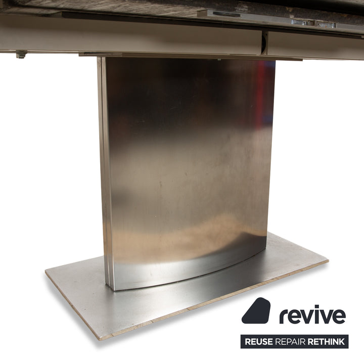 Draenert Adler 2 Nr. 1224 Granit Esstisch Grau Ausziehfunktion 190-270 x 105 x 74 cm