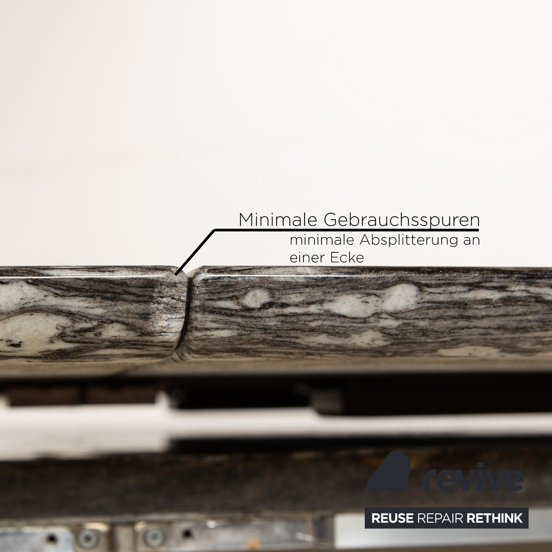 Draenert Adler 2 Nr. 1224 Granit Esstisch Grau Ausziehfunktion 190-270 x 105 x 74 cm