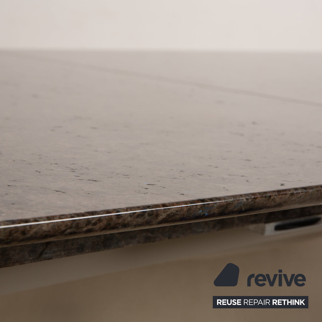 Draenert Adler 2 Nr. 1224 Stein Esstisch Braun Ausziehfunktion 170-250 x 105 x 75 cm