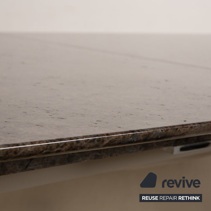 Draenert Adler 2 Nr. 1224 Stein Esstisch Braun Ausziehfunktion 170-250 x 105 x 75 cm