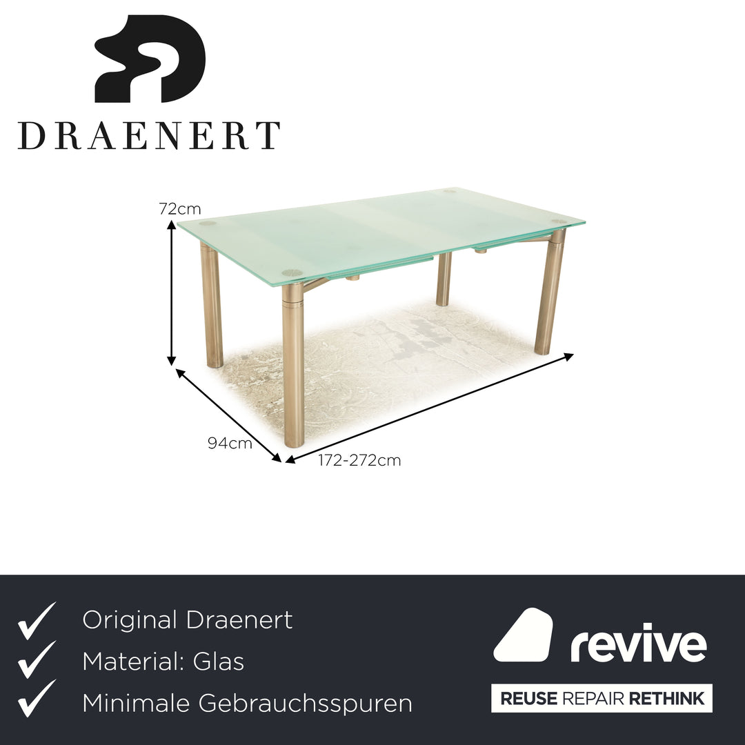 Draenert Casanova ausziehbar Esszimmer Glas Blau 172/272 x 72x 94cm Ausziehfunktion