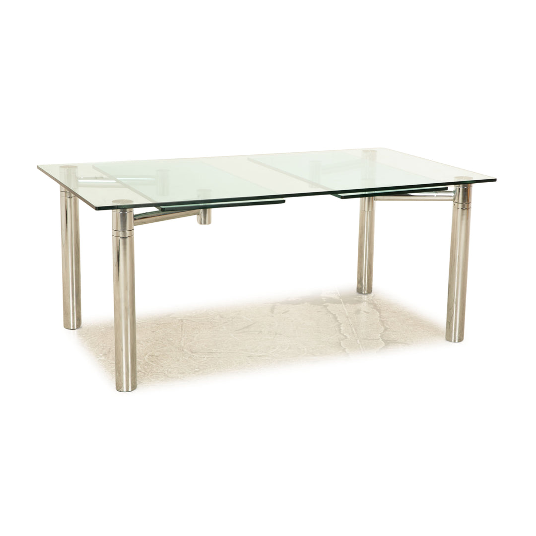 Draenert Casanova table à manger en verre argent fonction extensible