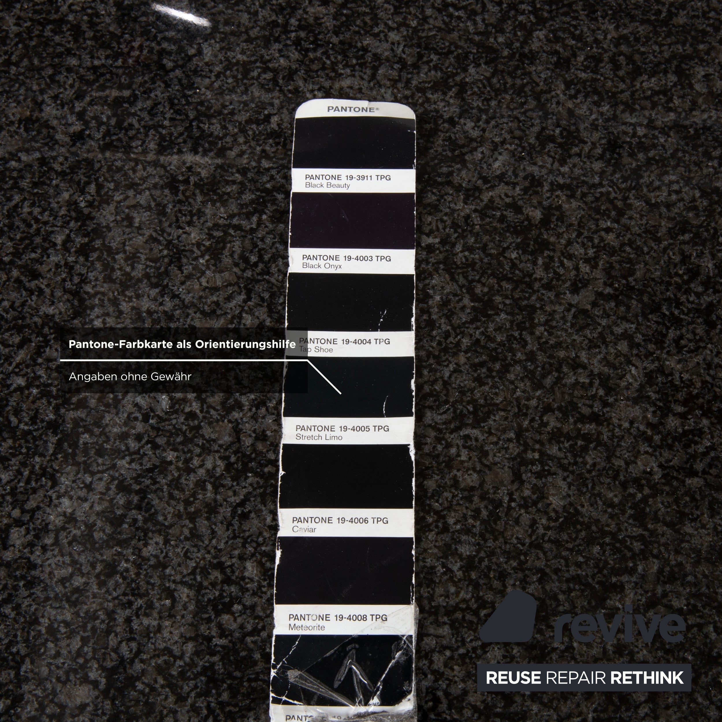 Draenert Esstisch Granit Stein Schwarz Grau Anthrazit 160 x 96 cm