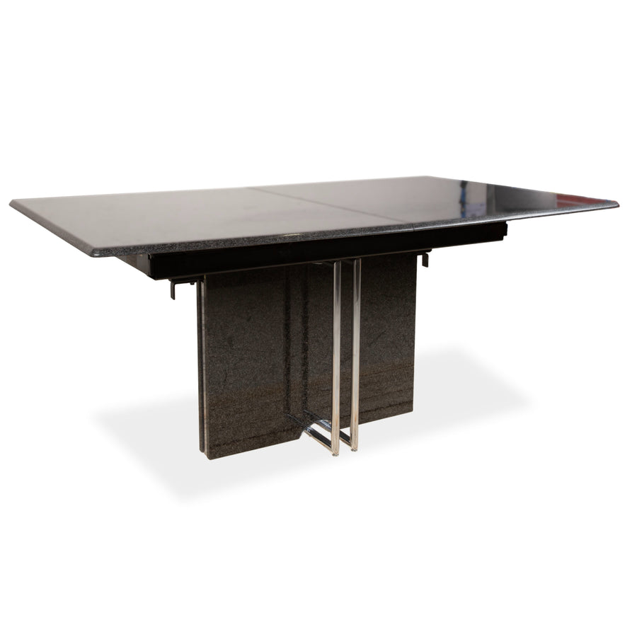 Draenert Esstisch Granit Stein Schwarz Grau Anthrazit 160 x 96 cm