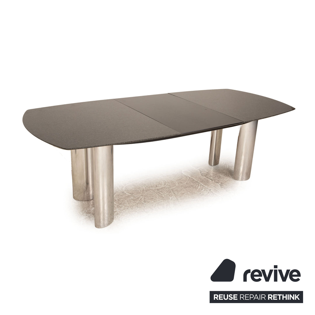 Draenert Granit Esstisch Schwarz Ausziehfunktion 170/230 x 74 x 105