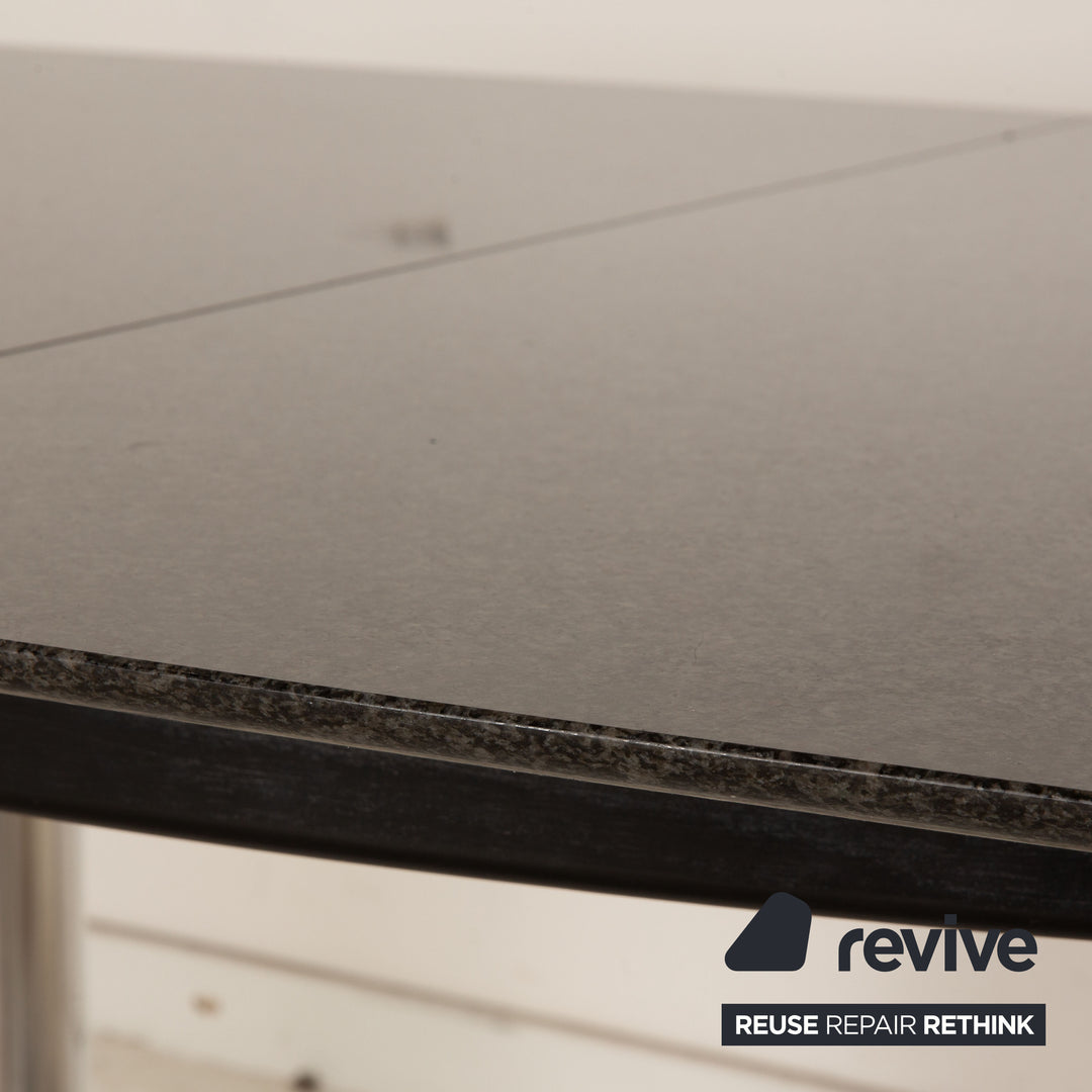 Draenert Granit Esstisch Schwarz Ausziehfunktion 170/230 x 74 x 105