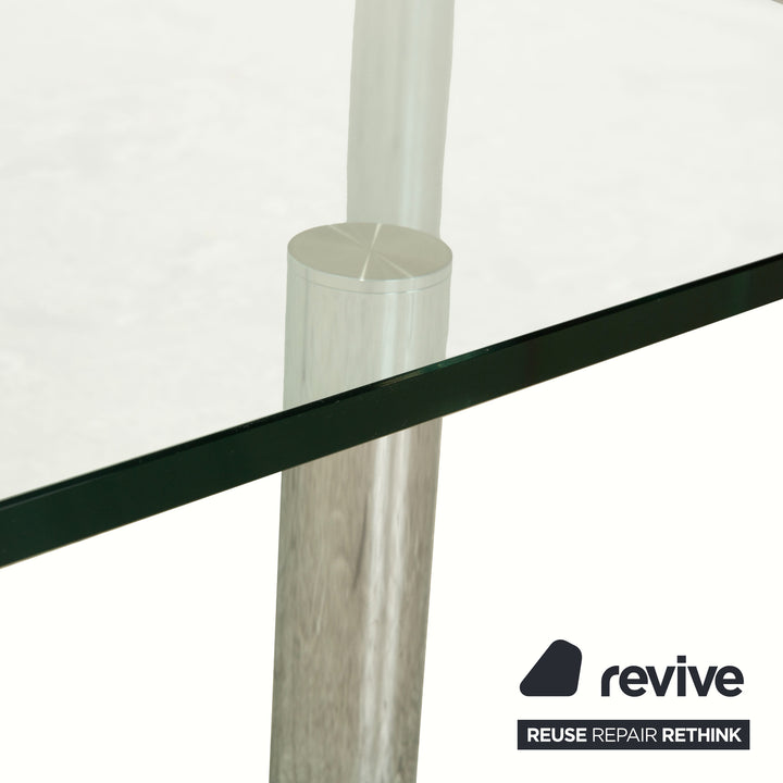 Draenert Imperial Glass Coffee Table Silver