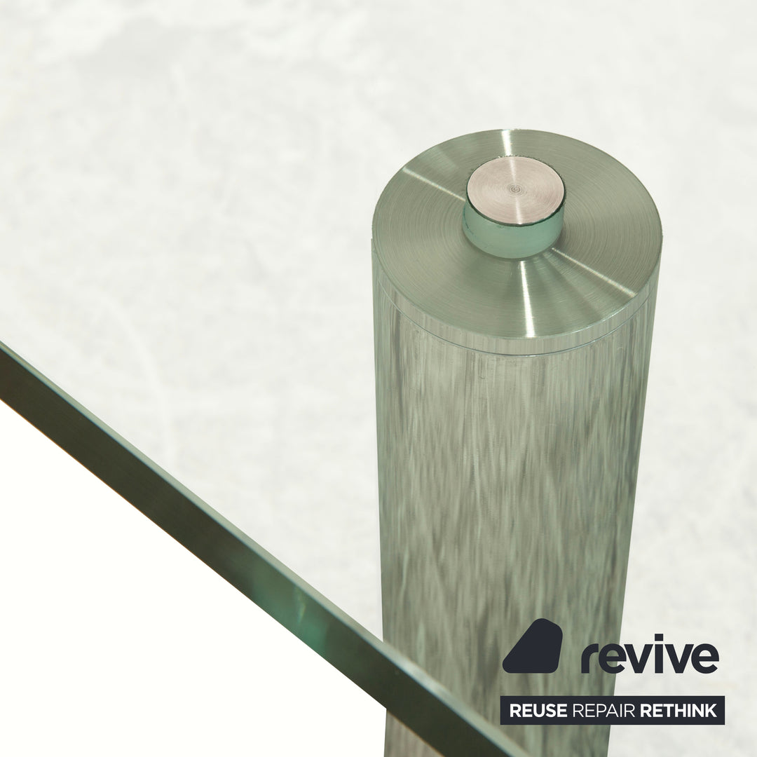 Draenert Imperial Glass Coffee Table Silver