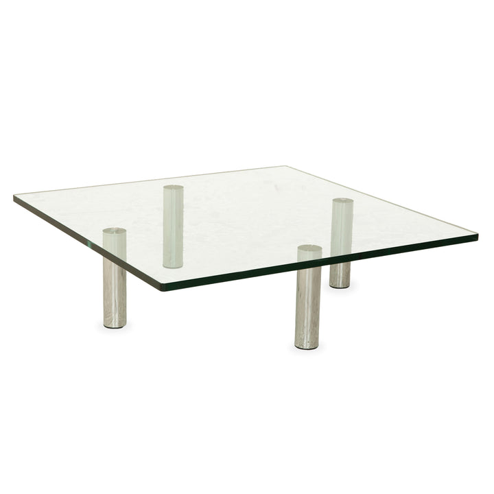 Table basse Draenert Imperial en verre argenté