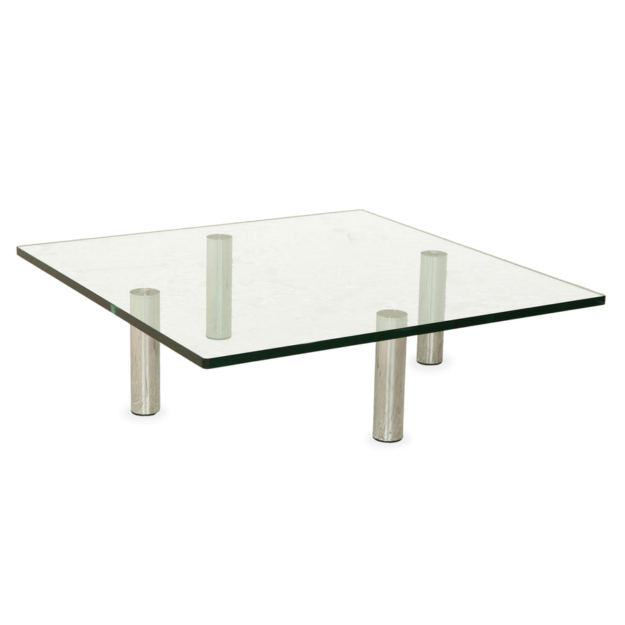 Table basse Draenert Imperial en verre argenté